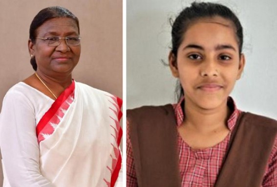 Tripura girl who stopped own marriage with help of Childline, to receive award from President Tripura girl who stopped own marriage with help of Childline, to receive award from President